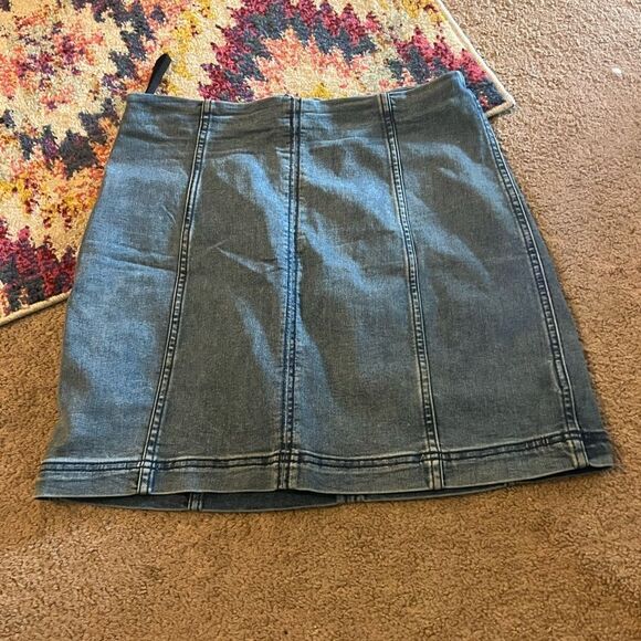 Free people denim skirt 12 - Picture 2 of 8